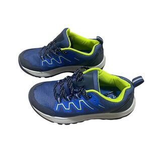 Bass Pro Shops Kids‎ Trail Shoes Sneakers Cushioned Blue Neon Size 4